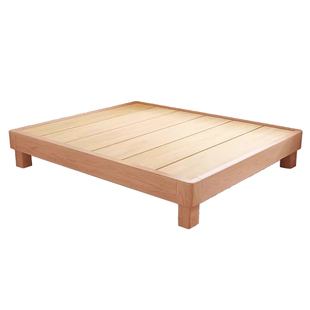 全实木榻榻米排骨架床架无床头床定制床任意尺寸民宿无靠背床矮床