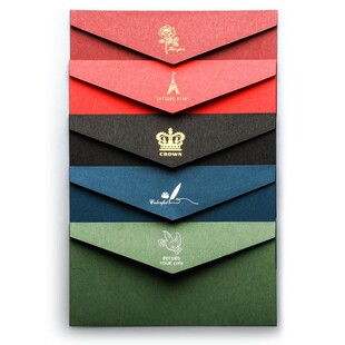 复古信封信纸套装北欧风ins少女简约文艺情书情侣高级感贺卡明信片袋发票袋创意火漆浪漫烫金高端精致小高档