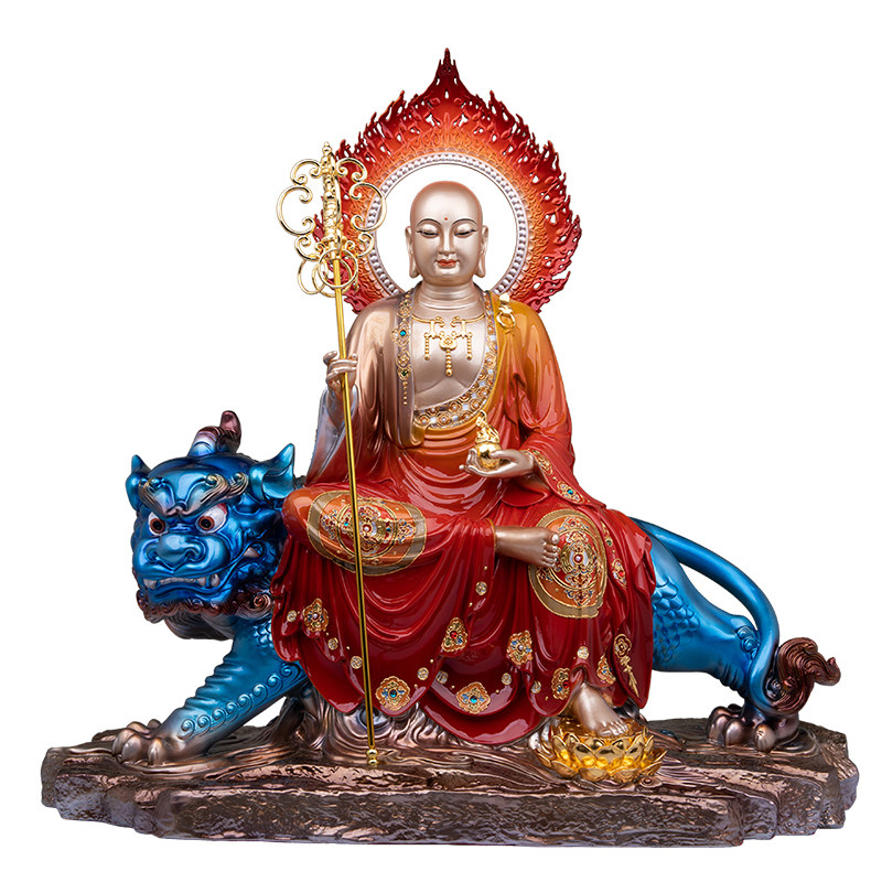 地藏王佛像摆件带谛听祝福新品