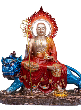 地藏王佛像摆件带谛听祝福新品