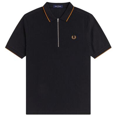 FREDPERRY半拉链polo衫简约休闲