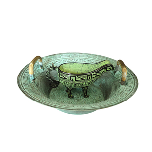 仿古青铜器水匜鱼洗盆龙洗盆沃盥礼开笔礼洗手礼中式婚礼用成长礼