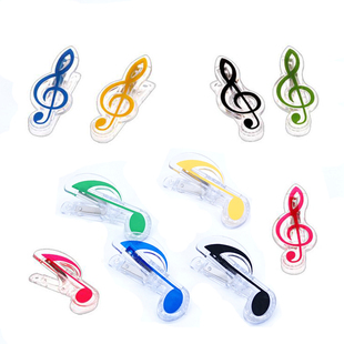 乐谱夹八分音符钢琴谱夹子高音谱号音乐会伴手礼小礼物固定琴谱夹