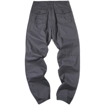 春秋休闲裤子男款宽松工装裤美式