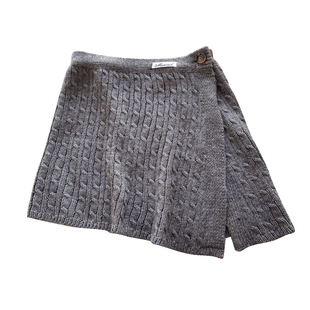 针织屁帘大麻花三角女厚围巾秋冬季下摆叠穿裤裙腰封外穿搭半身裙