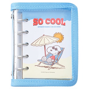 九木杂物社史努比浮雕贴纸六联印章活页本套装笔记本毛绒圆珠笔