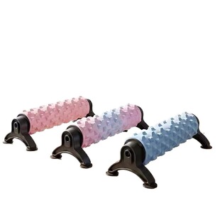 吸盘泡沫轴带支架吸盘式瑜伽柱滚轴肌肉放松按摩狼牙瑜伽健身器材