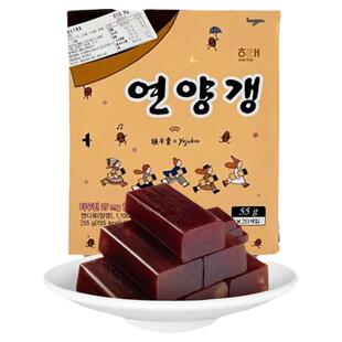 原装进口韩国食品海太元祖羊羹55g*20盒 红豆传统糕点豆沙长羊羹