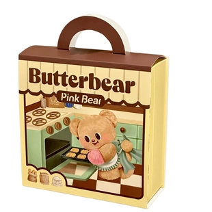 pinkbear皮可熊黄油小熊联名气垫礼盒唇釉粉底唇蜜