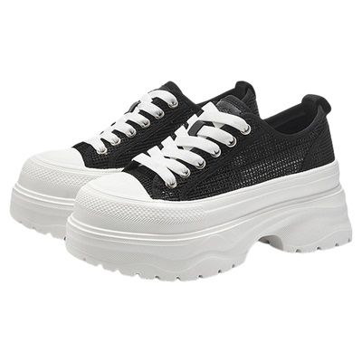 妙丽网面休闲鞋百搭增高凉鞋