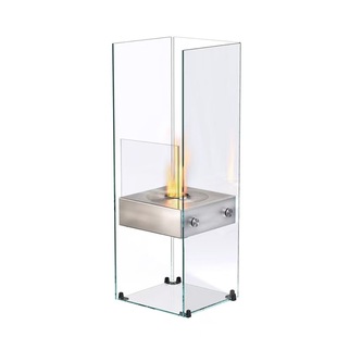 北欧真火酒精壁炉家用别墅客厅取暖炉玻璃观火炉木柴装饰柜摆件