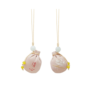 善语堂 清心丸圆球香囊檀木香调和安宁随身手机包包古风汉服挂饰