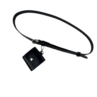 红色皮带女款真皮迷你小包装饰配裙子连衣裙牛仔裤腰带配饰小腰包