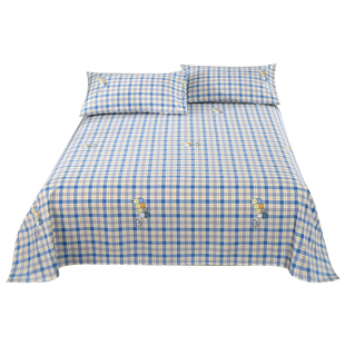 【太厚,铺床很平整】老粗布床单单件纯棉加厚棉麻亚麻学生宿舍