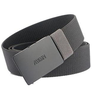 青年百搭休闲松紧弹力腰带男女帆布皮带透气编织加长无孔牛仔裤带