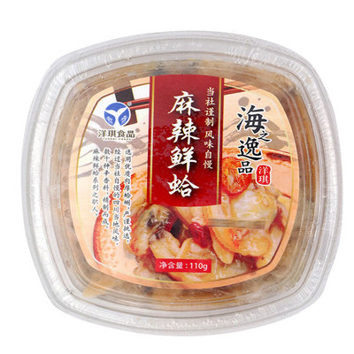 洋琪麻辣鲜蛤海鲜肉芥末味花甲肉