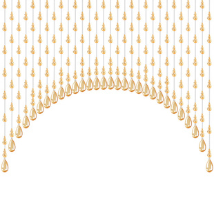 昌辉水晶珠帘葫芦风水帘珠子卫生间卧室门对门隔断帘过道遮挡帘子