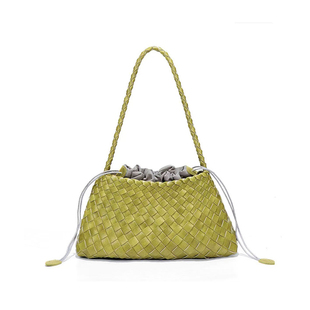 真皮手工编织包包小众百搭腋下包高级感2026新款手提包单肩托特包