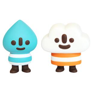 【玩具交易所】现货Fluffy House 迷你 Aki的微笑版 雨点白云潮玩