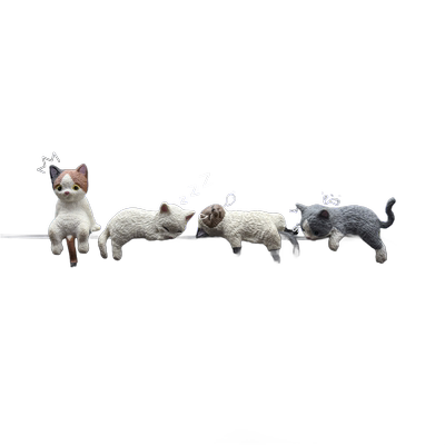 趴趴公仔减压猫卡通玩偶中控摆件