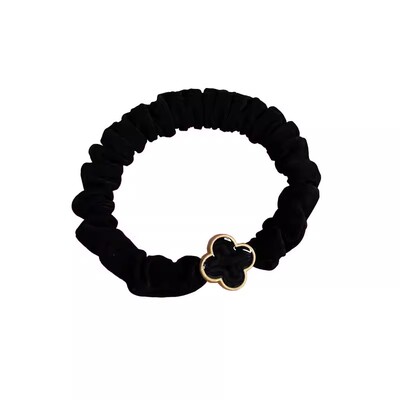 幸运草小肠圈发绳布艺高级感头绳