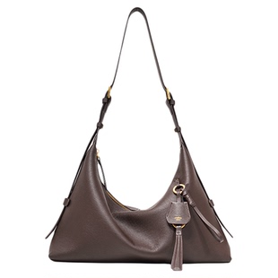 unifine新款川行hobo包真皮牛皮通勤包单肩腋下斜挎包女小众包包