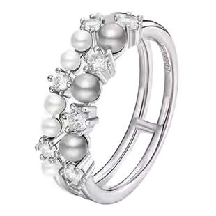 何方现货！君妍hefang同款气泡双层戒指轻奢简约松弛感2024新品夏