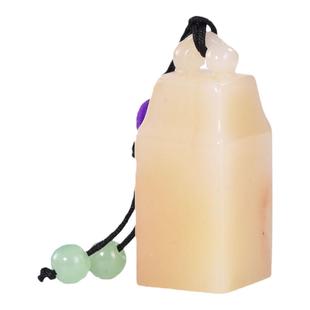 寿山石小钮印章石料芙蓉石姓名篆刻章料闲章鸡血高山石1.5-1.9cm