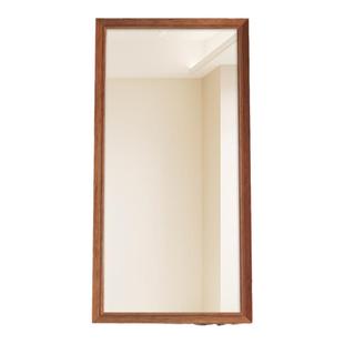 中古实木全身镜子家用落地美式复古穿衣镜挂墙客厅玄关墙面装饰镜