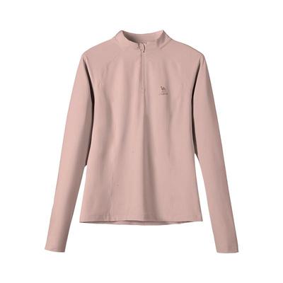 骆驼运动立领长袖T恤加绒速干衣女2025秋冬新款瑜伽服跑步上衣男
