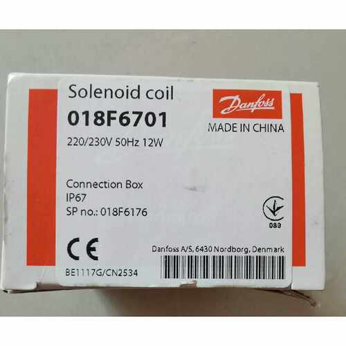 议价丹佛斯Danfoss Solenoid coil-电磁阀 018F6701 全新原装现货