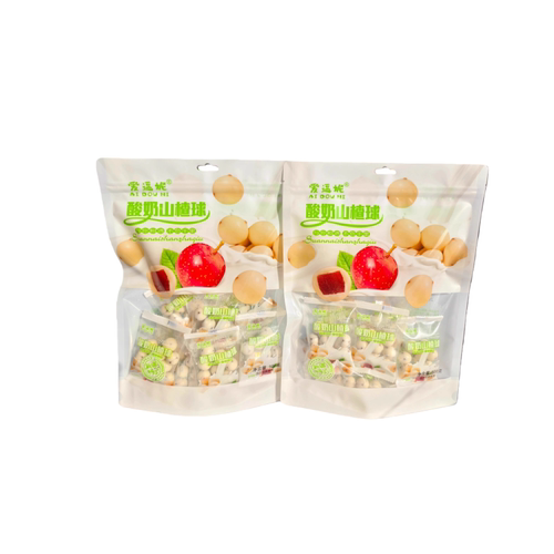 新疆特产爱逗妮酸奶山楂球独立包装巧克力糖果袋装零食网红食品