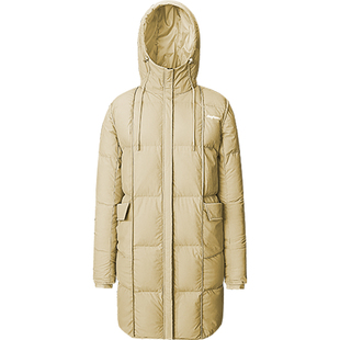 hotsuit后秀2026春季长款羽绒服休闲运动保暖连帽加厚外套女户外