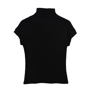 纯棉短袖t恤半高领紧身打底衫女内搭克莱因蓝上衣春装百搭体恤夏