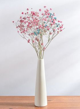 西餐厅陶瓷花瓶桌面摆件客厅装饰小手工插花饰日式清新白色家用摆