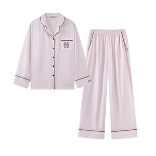 TeenieWeenie小熊冰丝睡衣女款夏季2026新款凉感绸缎清爽感家居服