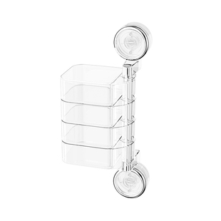 吸盘旋转首饰盒壁挂式卫生间发夹发圈皮筋耳钉耳环发饰收纳盒多层