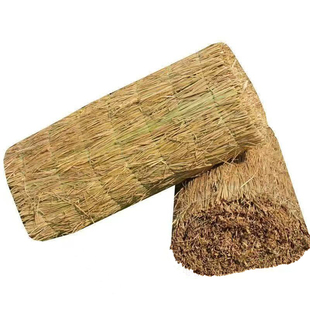 稻草帘定制大棚保温防寒隔热加厚草帘子屋顶装饰道路养护防滑草垫