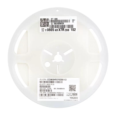 原装 0805贴片电容 1nF ±10% 630V X7R CC0805KRX7RZBB102(50只)
