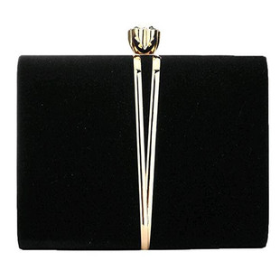 时尚晚宴包简约大气手拿包百搭链条斜跨女式小方包优雅礼服宴会包