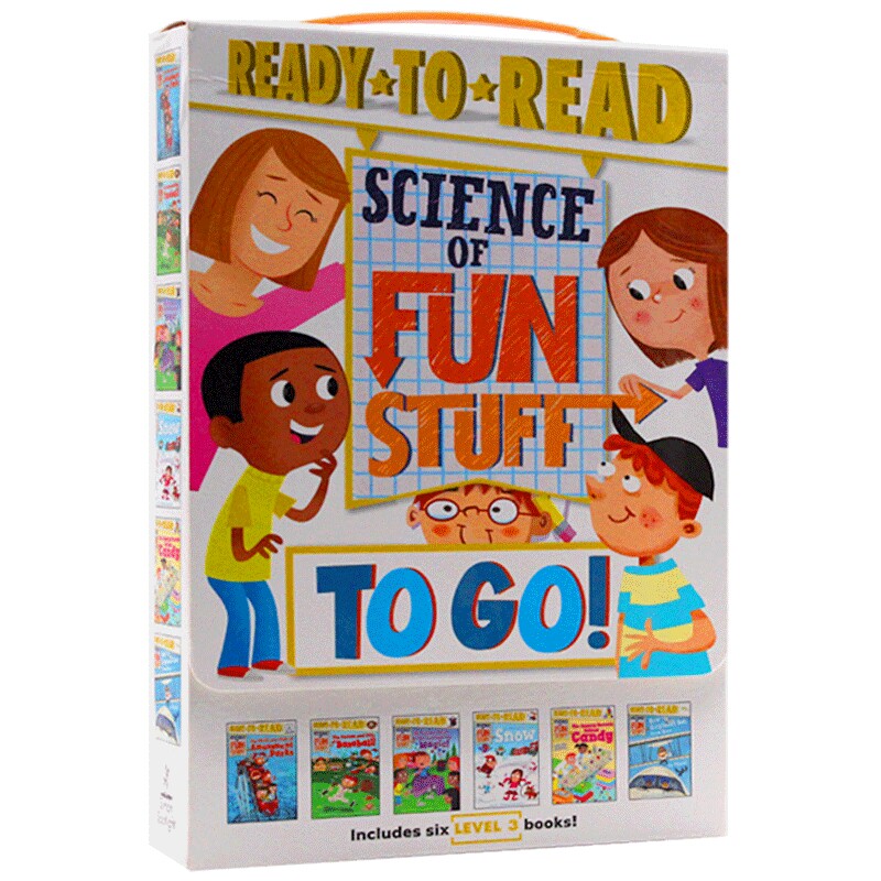 准备阅读系列level3 有趣的科学6册 英文原版 Ready to Read Science of Fun Stuff to Go 英文版分级阅读儿童科普读物