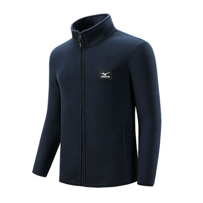 美津浓立领秋冬季宽松加绒夹克