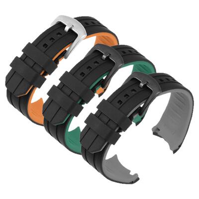 卡西欧弧口硅胶手表带