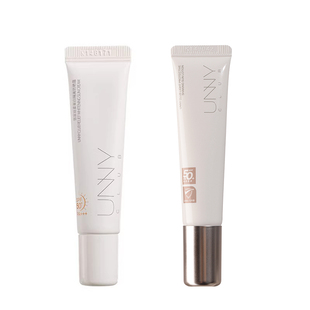 2支UNNY防晒霜15ml美白隔离防晒乳10ml面部身体防紫外线便携BYSM