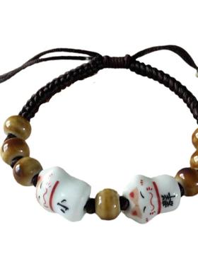 经典国饰情侣陶瓷名字手链民族风