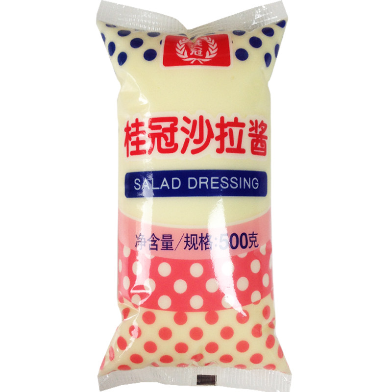 桂冠沙拉酱500g2包水果蔬菜色拉酱三明治汉堡蘸酱披萨烘焙用酱