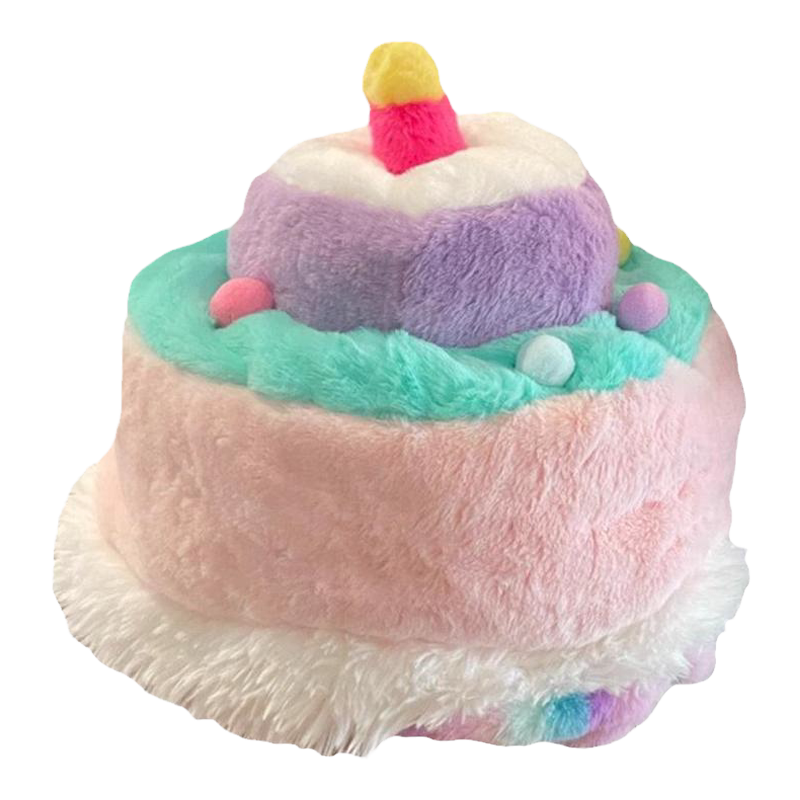 生日礼物女玩偶生日蛋糕粉色35cm