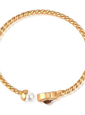 阿吉豆美拉德木变石开口手镯手链