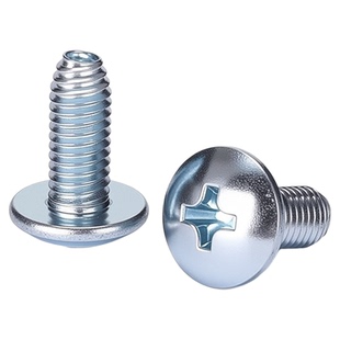 镀锌十字大扁头三角牙自攻锁紧螺丝大圆头自锁紧螺钉M3M4带齿平底