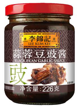 李锦记蒜蓉豆豉酱226g采用黑豆